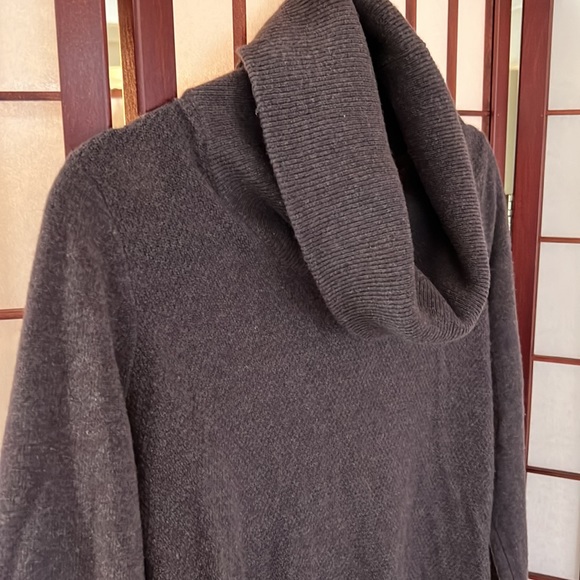 Purple long cashmere cowl sweater (s) - Picture 5 of 11